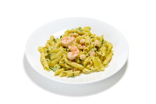 Garganelli mazzancolle e zucchine